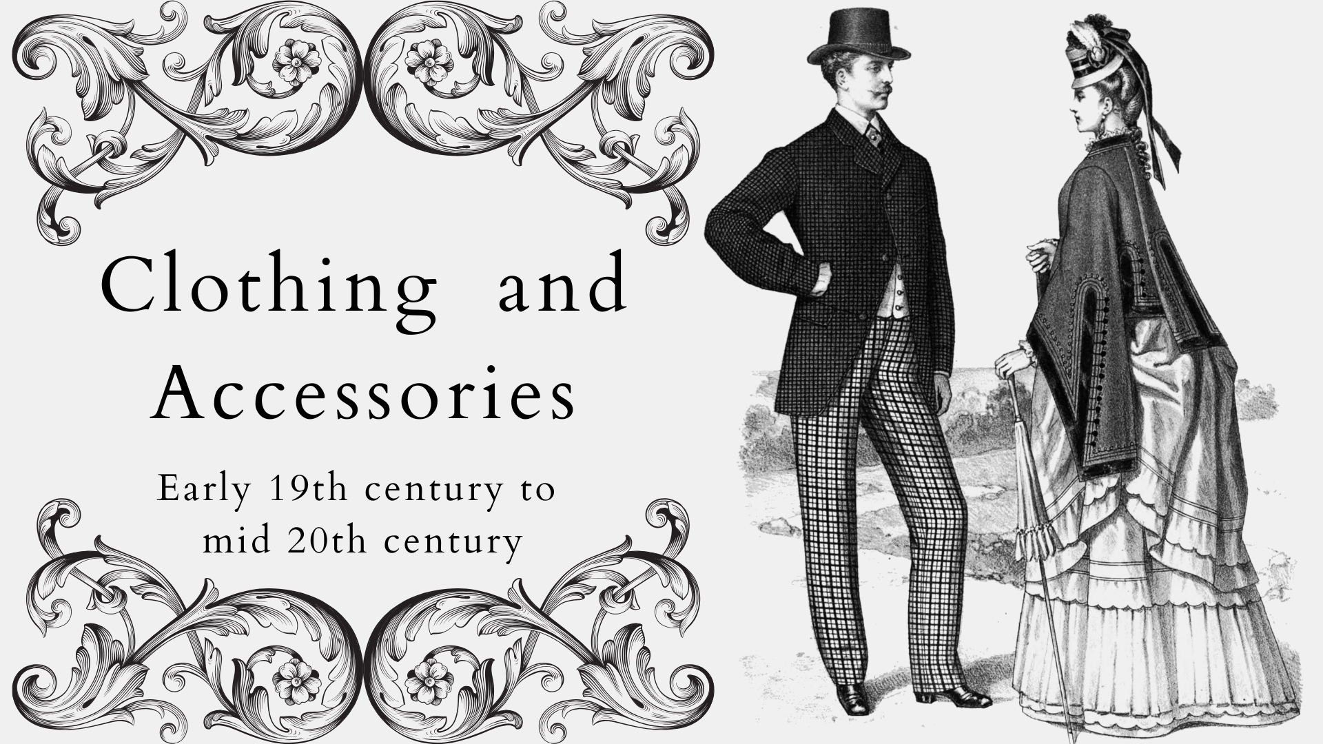 Clothing and Accessories exhibit cover